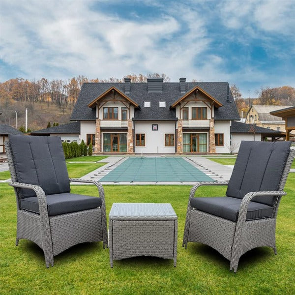 3-Piece Outdoor Luxury Bistro Set