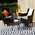 3-Piece Rattan Bistro Set