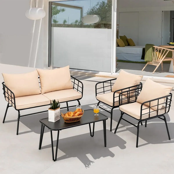 4-Seater Garden Patio Furniture Set