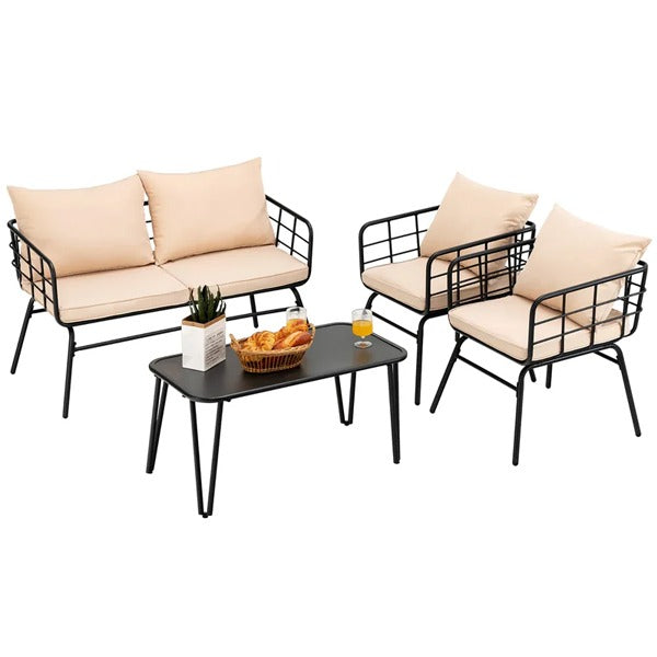 4-Seater Garden Patio Furniture Set