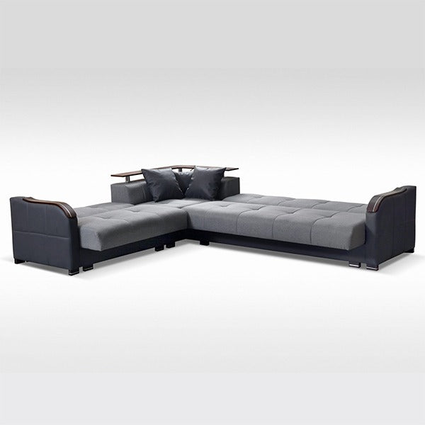 FUTURO GREY CORNER SOFA BED