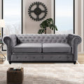 HERO CHESTERFIELD GREY 3+2 SOFA