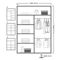 CHICAGO GREY WARDROBE 250cm