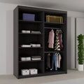 BATUMI BLACK SLIDING WARDROBE 120/150cm/180cm/203cm