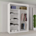 BATUMI WHITE SLIDING WARDROBE 120/150cm/180cm/203cm