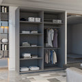 ANDORRA SLIDING WARDROBE GREY 150cm/203cm