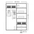 VIKAS WHITE HIGH GLOSS WARDROBE 120cm/150cm/200cm/250cm