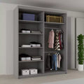BATUMI GREY SLIDING WARDROBE 120/150cm/180cm/203cm