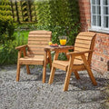 2 Garden Chairs With Coffee Table