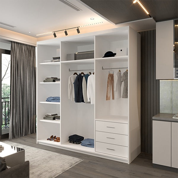 MANHATTAN WHITE HIGH GLOSS 120/150/200/250CM