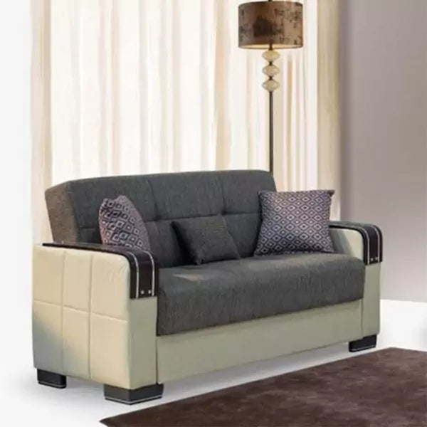 MALTA GREY 2 SEATER SOFA BED