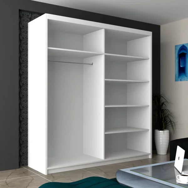 INFINITY WHITE WARDROBE 150cm/180cm/200cm