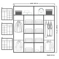 CHICAGO GREY WARDROBE 250cm