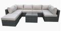 The Manhattan 7 Seater Set Brown