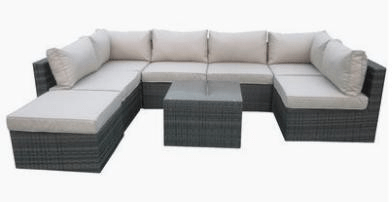 The Manhattan 7 Seater Set Brown