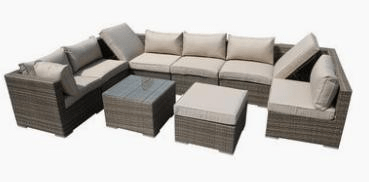 The Wiltshire 9 Seater Recliner Set Brown