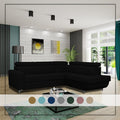 HOUSTON BLACK CORNER SOFA BED