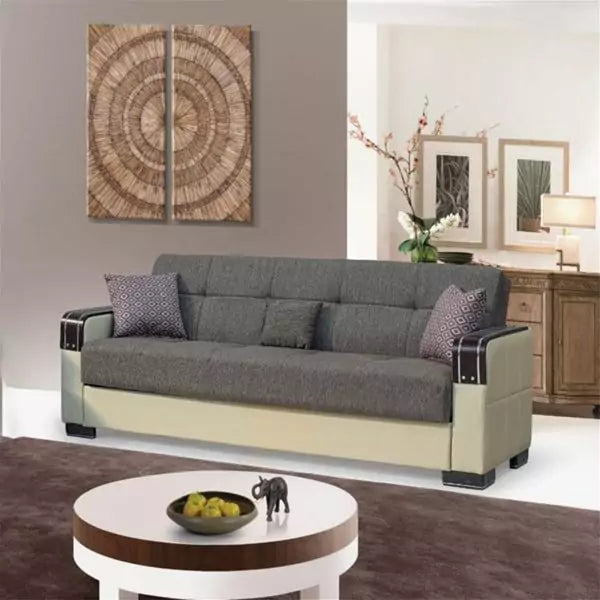 MALTA GREY 3 SEATER SOFA BED