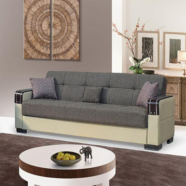 MALTA BROWN 3 SEATER SOFA BED
