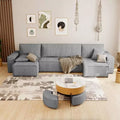 Fabric Grey 3 Seater Sofa Bed