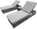 LA Sun Lounger Grey