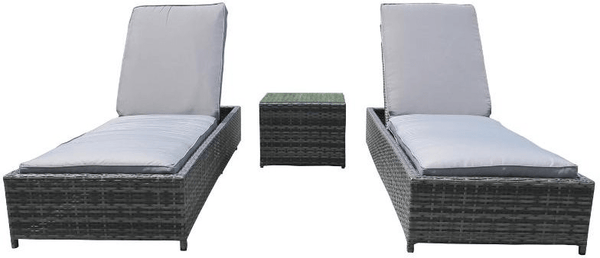 Sunlounger Black/Brown