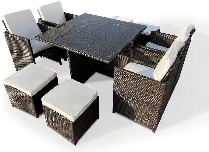 Grey 9 Piece Sofa Set