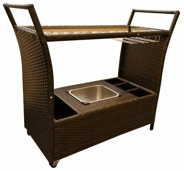 Rattan Trolley Bar