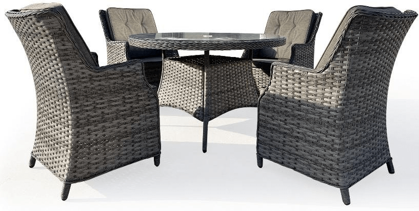 Dark Grey 5 Piece Sofa Set