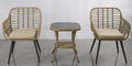 3PCS Bistro Set Nature/Beige