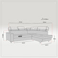 HOUSTON BLACK CORNER SOFA BED
