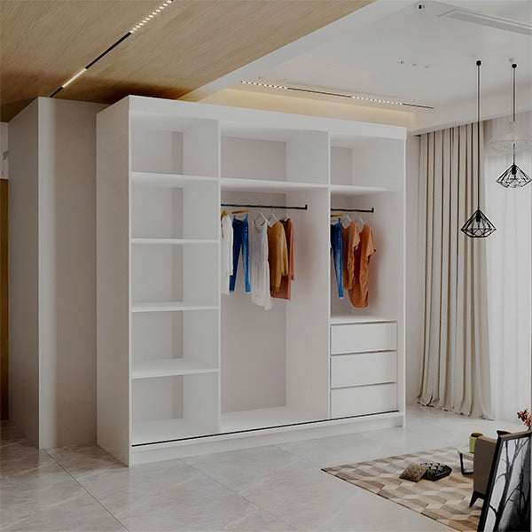 LATVIA VOTAN WHITE SLIDING WARDROBE 200/250cm
