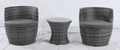 Grey 3 Piece Sofa Set