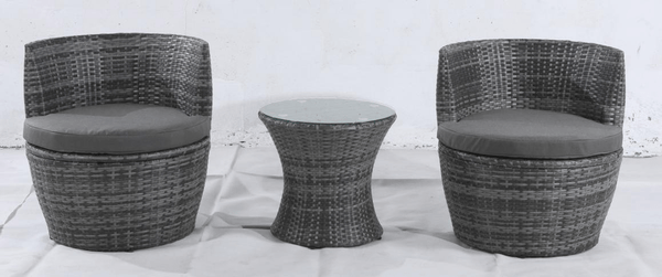 Grey 3 Piece Sofa Set