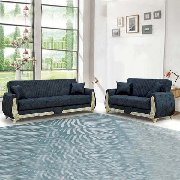 APPLE GREY 3+2 SOFA BED