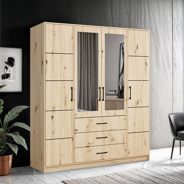 Barcelona 200cm Wellington Wardrobe