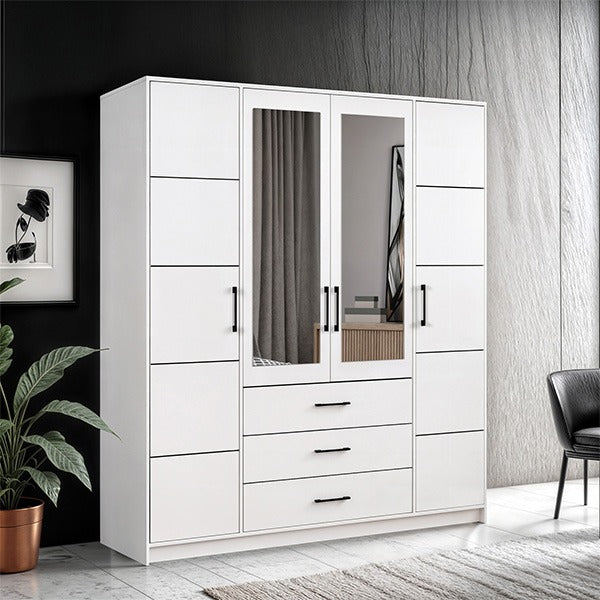 Barcelona 200cm Wellington Wardrobe