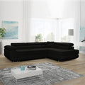 LIDO BLACK CORNER SOFA BED