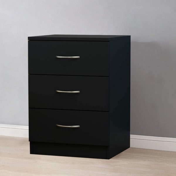 Black Bedside Drawers