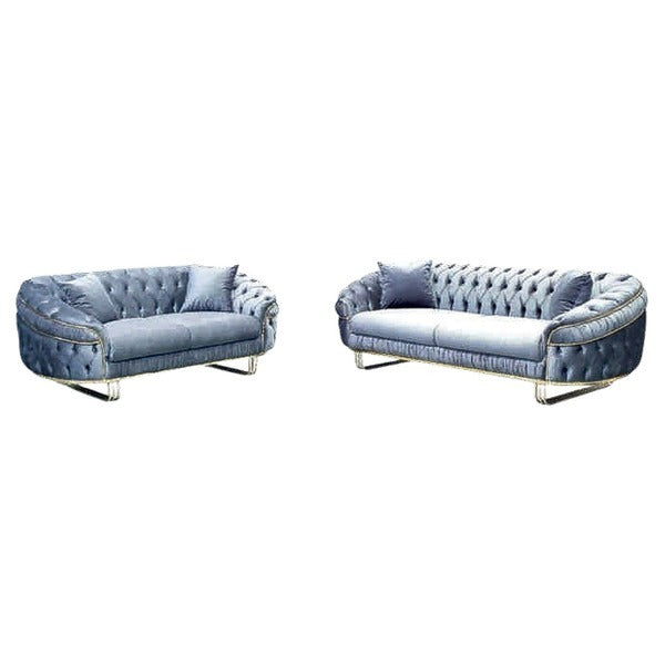 Camden Chesterfield Grey 3+2 Sofa Set