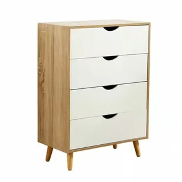 Chest of 4 Drawers in Oak or White
