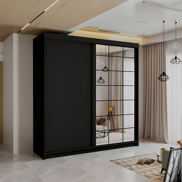 LATVIA VOTAN GREY SLIDING WARDROBE 200/250cm