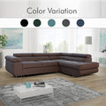 LIDO Brown Corner Sofa Bed