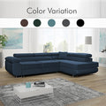 LIDO Blue Corner Sofa Bed