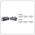 DINO BLACK/GREY SOFA SET