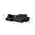 LAGUNA BLACK CORNER SOFA BED