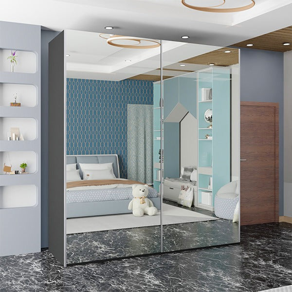 ETNA GREY WARDROBE 150cm/200cm