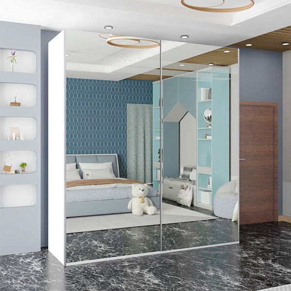 ETNA WHITE WARDROBE 250cm