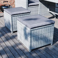 Garden Vida Belgrave 9 Seater Rattan Set Grey