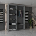 CHICAGO GREY WARDROBE 250cm